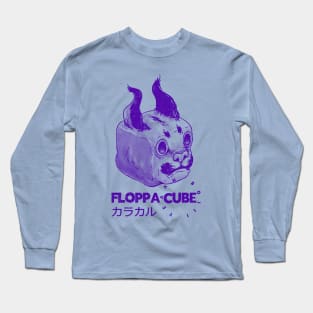 Floppa Cube - Floppa Cube Flop Flop Happy Floppa Friday |  Racist War Crime Fun | Original Art Long Sleeve T-Shirt